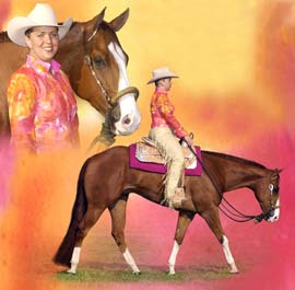 Zip Free and Flirt - Show horse.